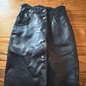 MAJE / Jupe leather skirt